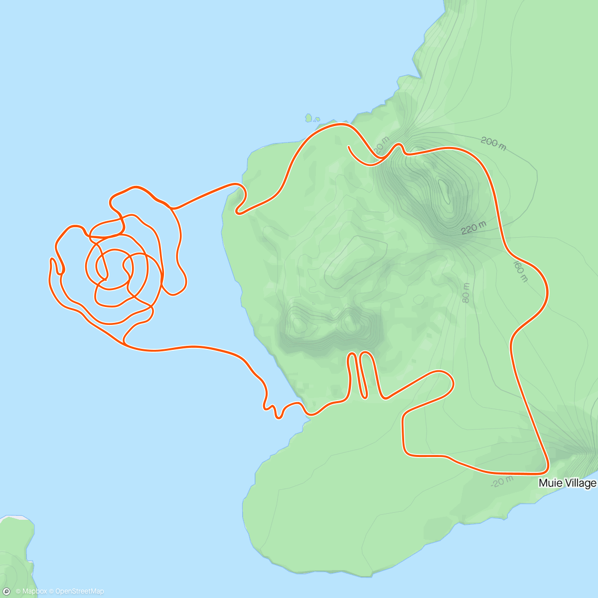 Map of the activity, Zwift - Group Ride: Flanders Cycling Happening (C) on Volcano Climb After Party in Watopia