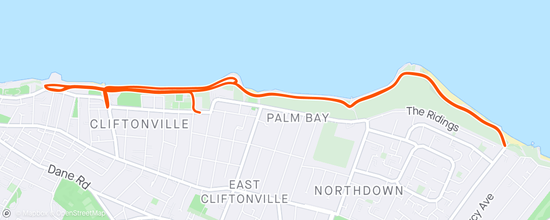 Map of the activity, That Running Club