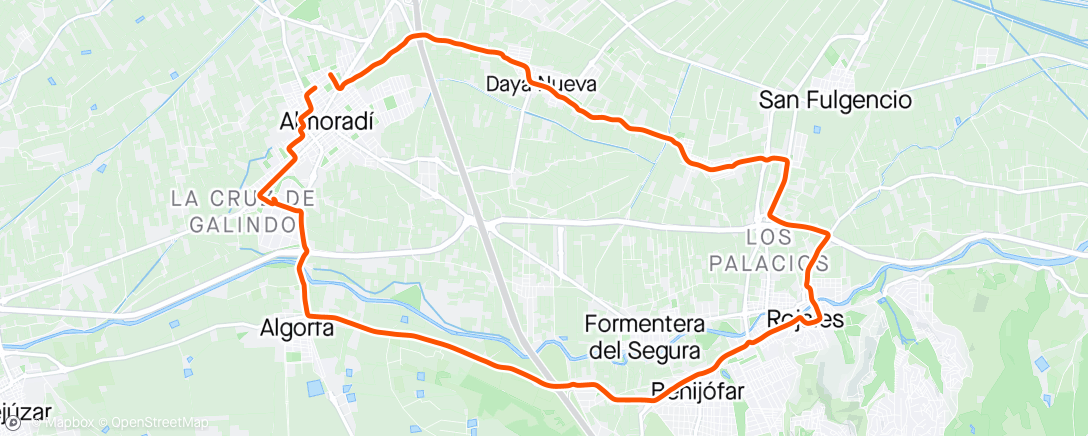 Map of the activity, Post Vuelta Andalucia 🥰