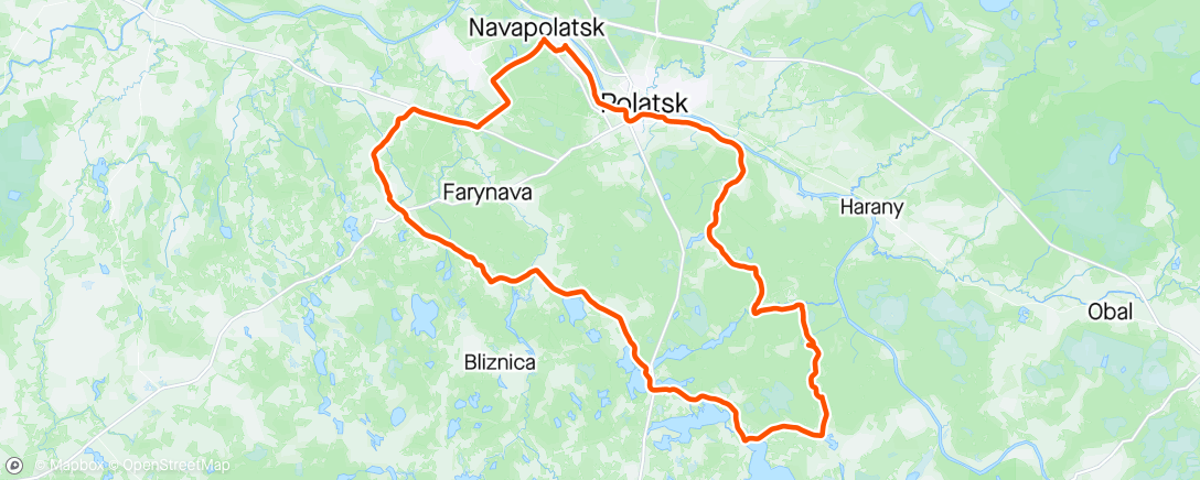 Map of the activity, Полацки грэвал