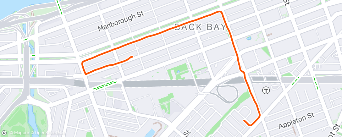 Map of the activity, Morning Run