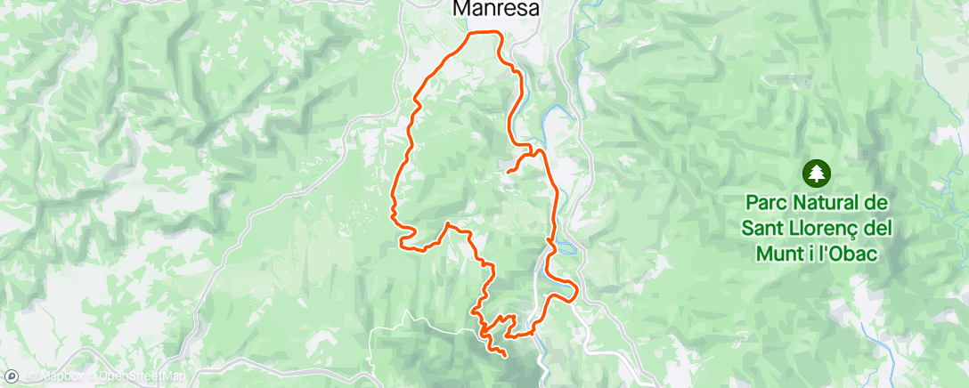 Map of the activity, ROAD 1h50 SST Climbs