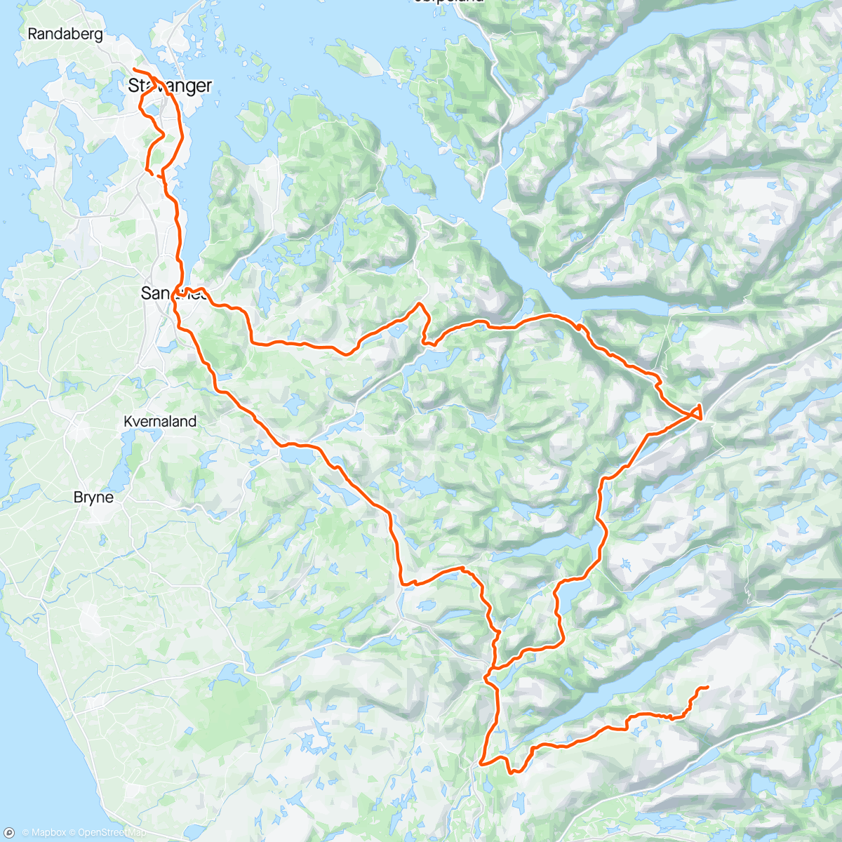 Map of the activity, Skykula & Byrkjedal ☀️