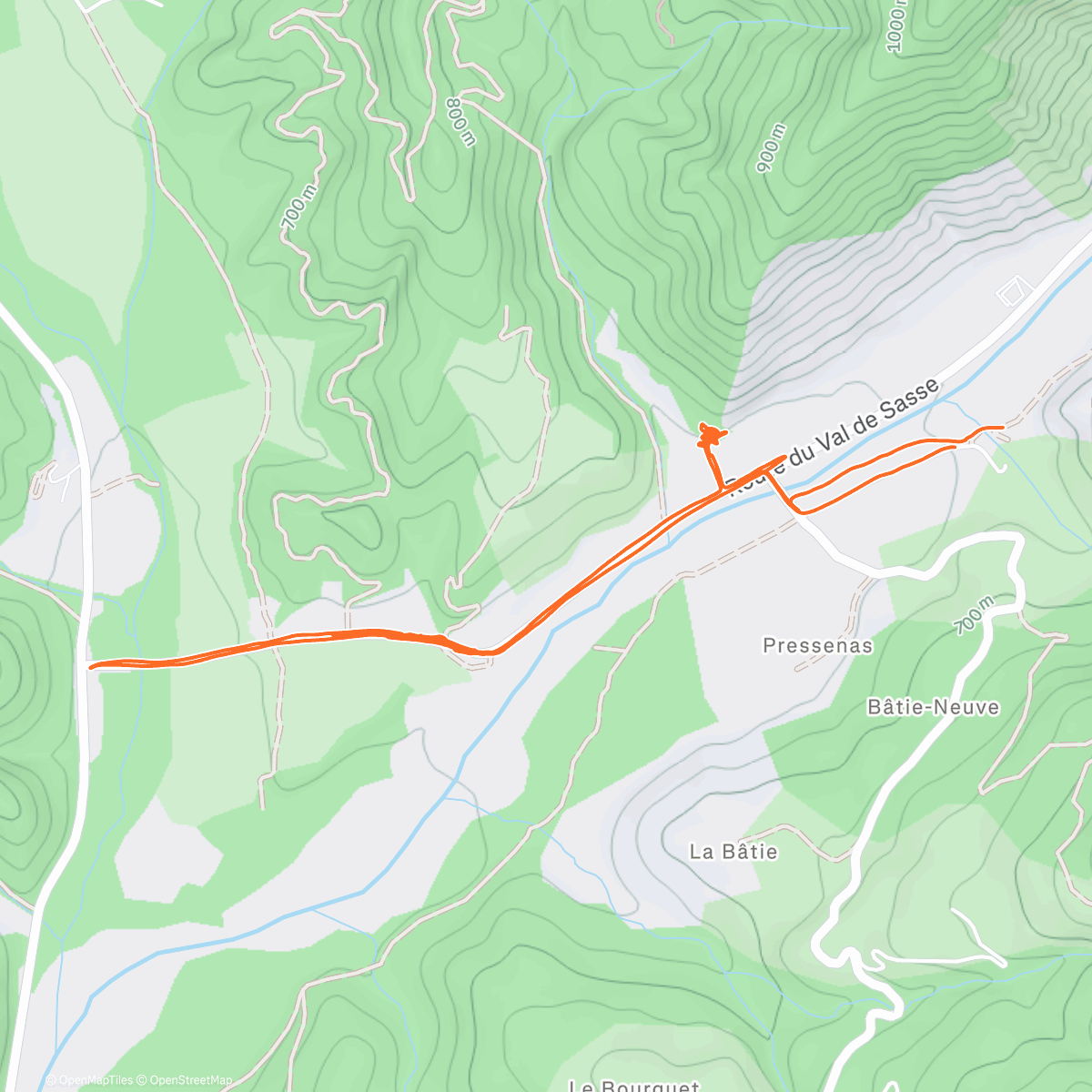 Map of the activity, Scooby's Hills