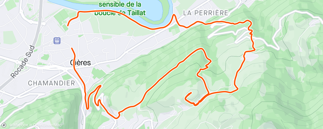 Mapa de la actividad (A bientôt, Grenoble ❤️⛰️)