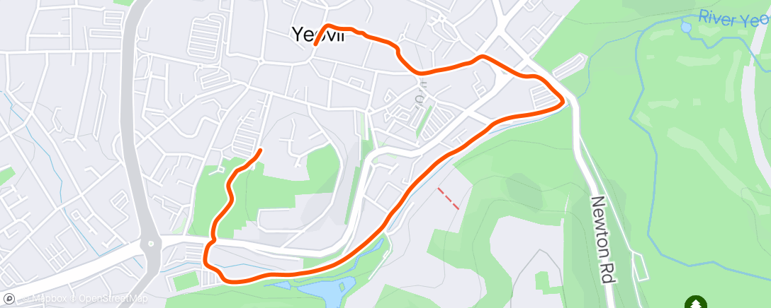 Mappa dell'attività ⛅ Yeovil, England Afternoon Dog Walk