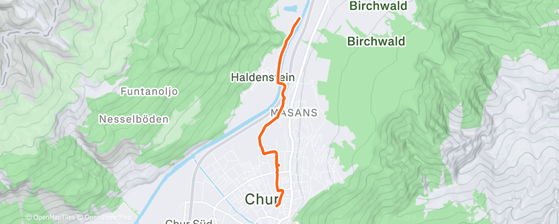 Карта физической активности (OSP runday monday - 2x(15‘ schnell/5‘ langsam))