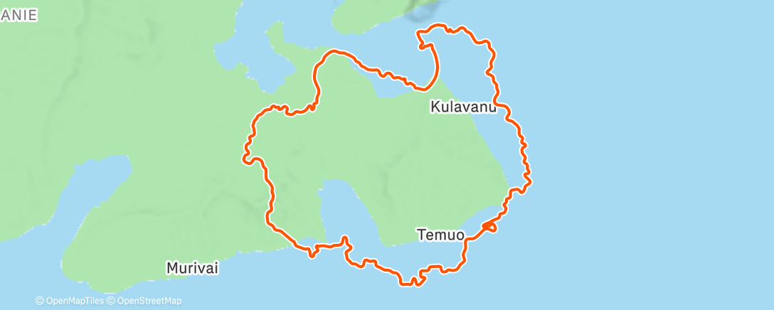 Карта физической активности (Zwift - Sugar Cookie in Watopia)