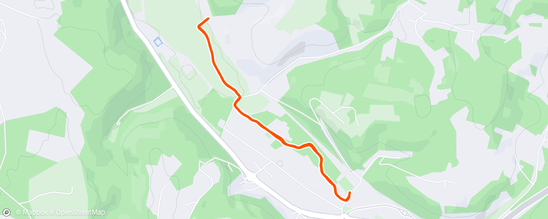 Map of the activity, Course à pied le midi avec Mme