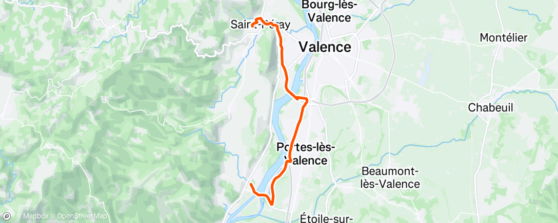 Map of the activity, Afternoon Ride