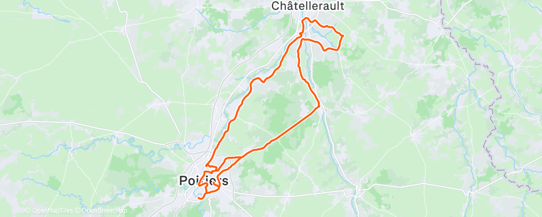 Карта физической активности (Sortie vélo le matin)