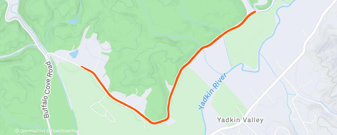 Map of the activity, Lunch Run