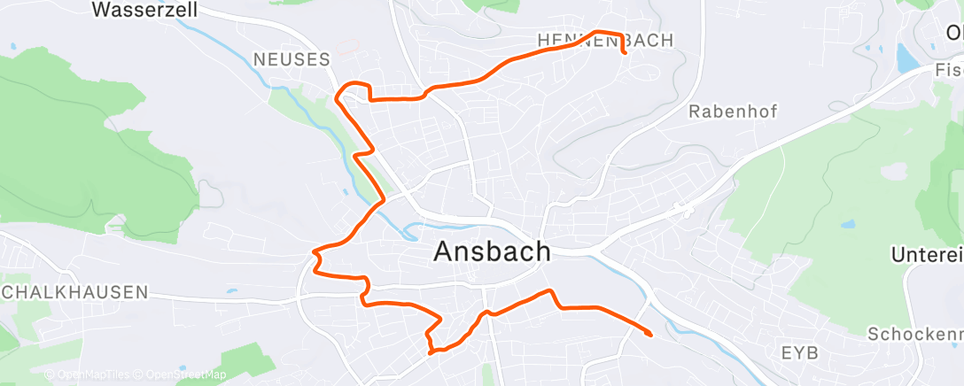 Карта физической активности (Aktivität am Nachmittag)