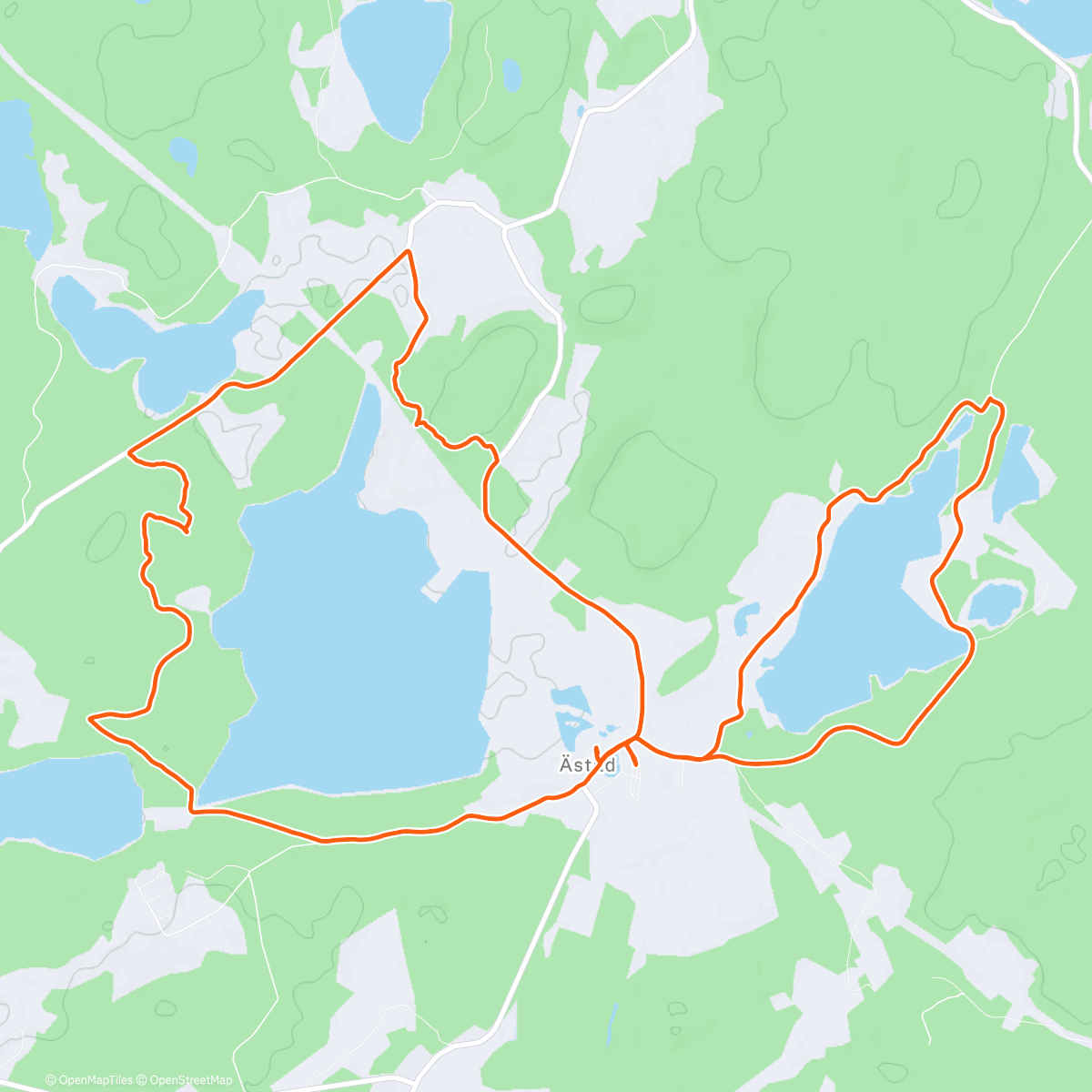 Map of the activity, Åstad rundt 🎄🎄🇸🇪