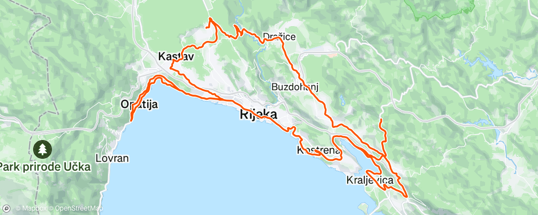 Map of the activity, Morning Ride