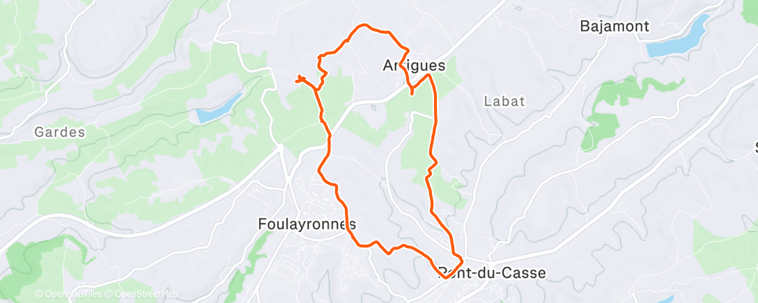 Map of the activity, XMas footing