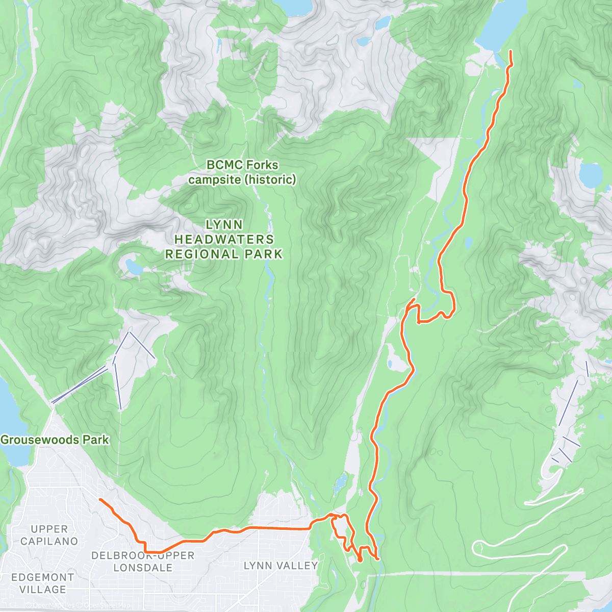 Map of the activity, Afternoon Gravel Ride