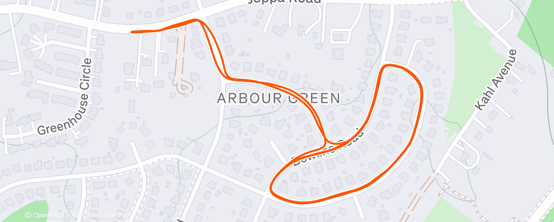 Map of the activity, Lunch Run