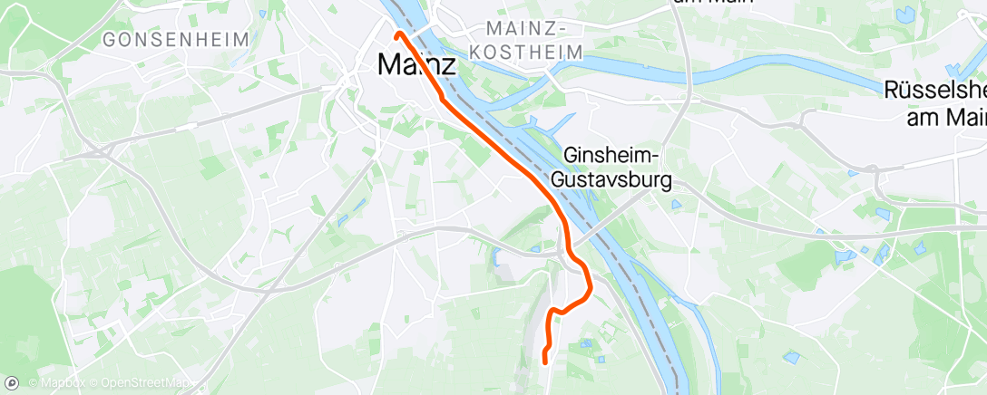 Map of the activity, Nach Hause gerollt 🚴‍♂️