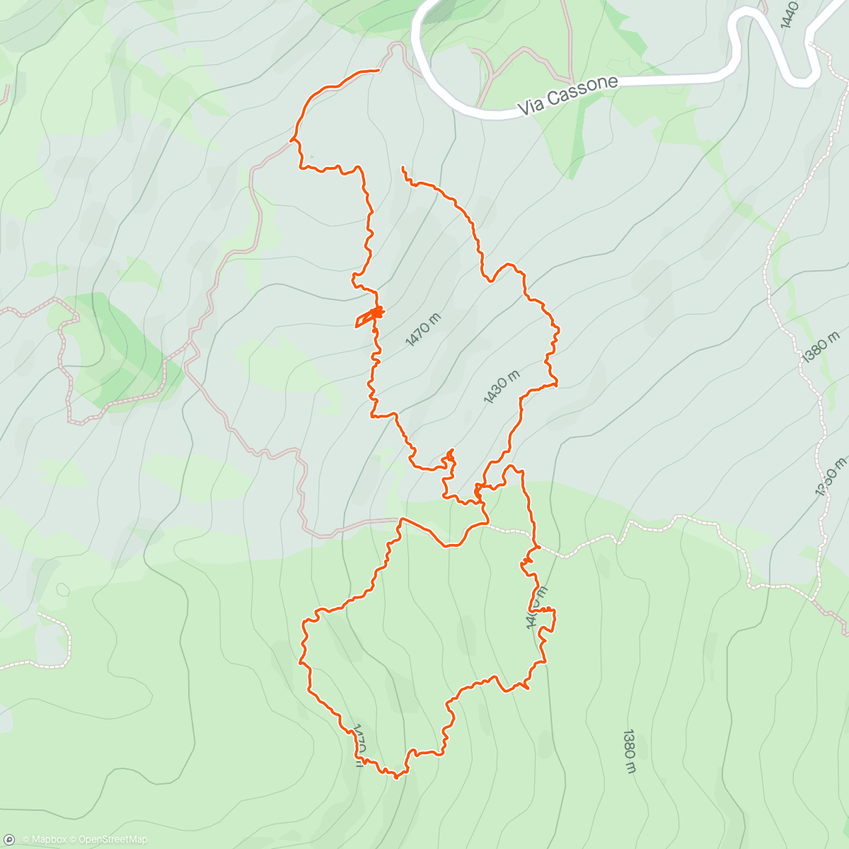 Map of the activity, Grotta Smeraldo