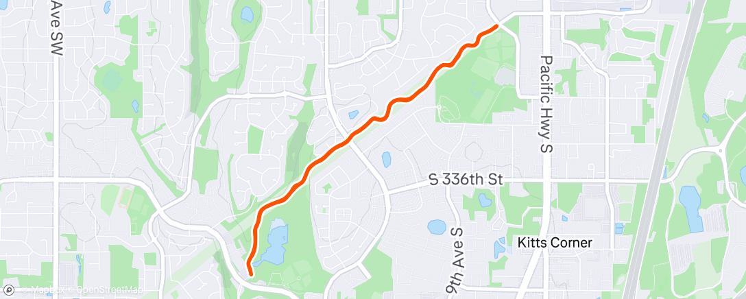 Map of the activity, Afternoon Hike