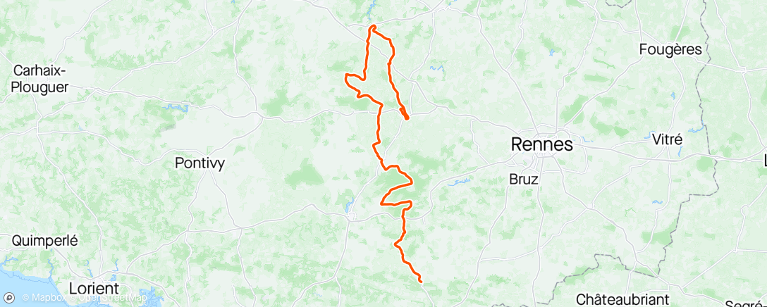 Карта физической активности (Tour de Bretagne E5, bon boulot pour nos têtes brûlés de sprinteur)
