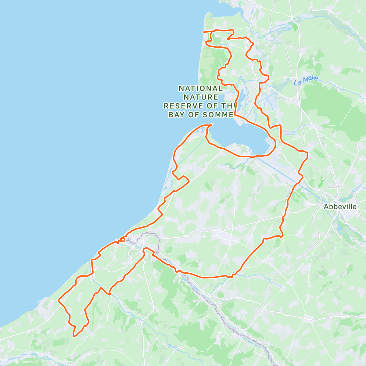 Карта физической активности (200km à vélo)