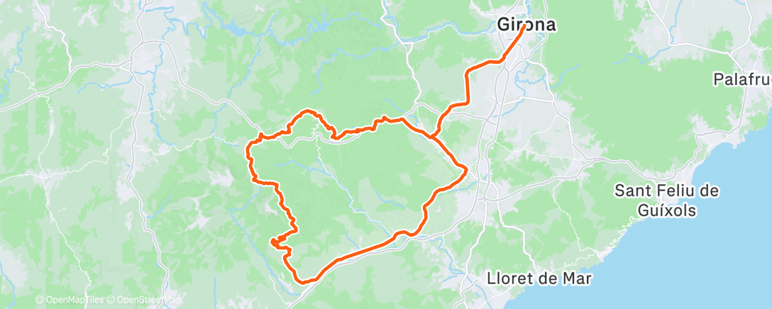 Map of the activity, Morning Ride