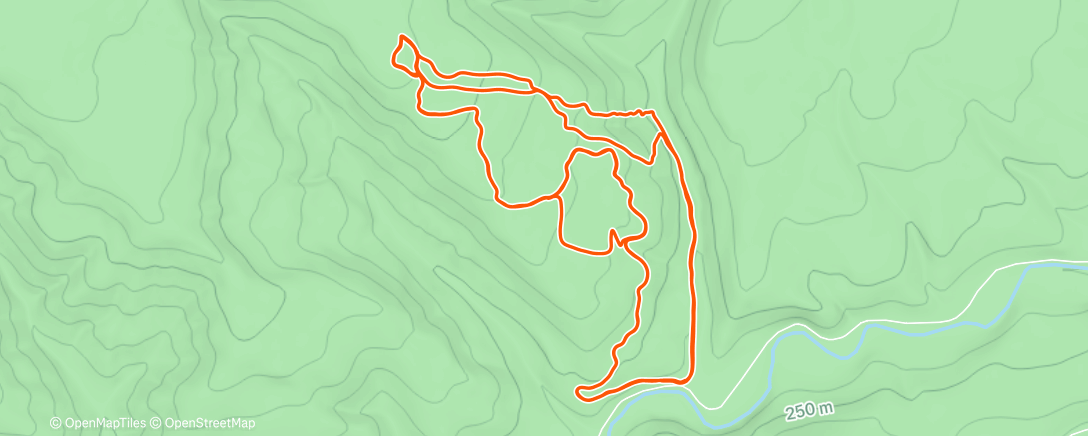 Map of the activity, double blacks