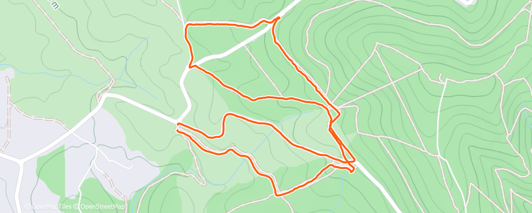 Map of the activity, Afternoon Workout