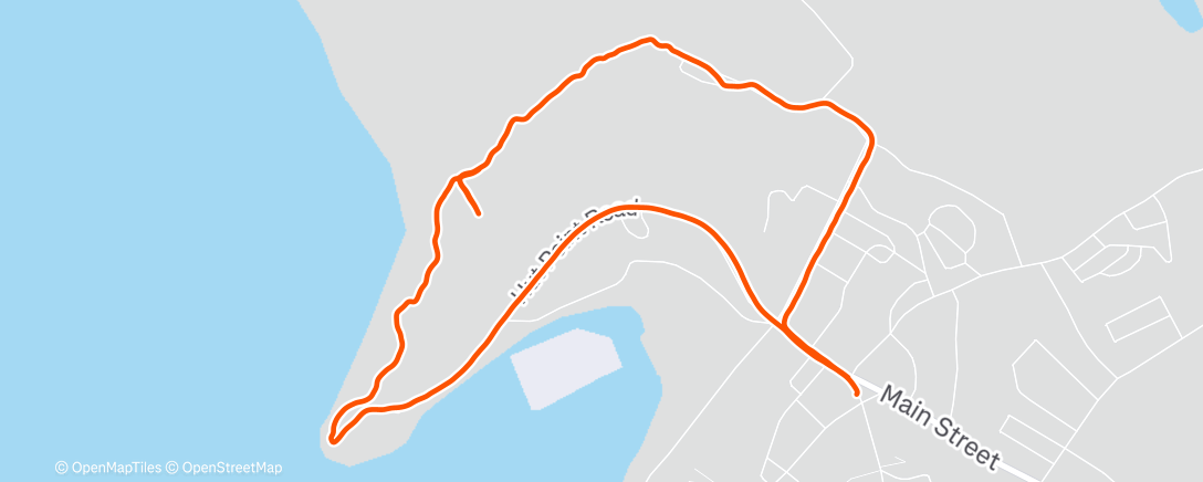 Map of the activity, Afternoon Hike