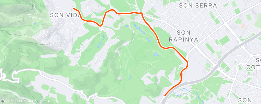 Map of the activity, Afternoon Ride