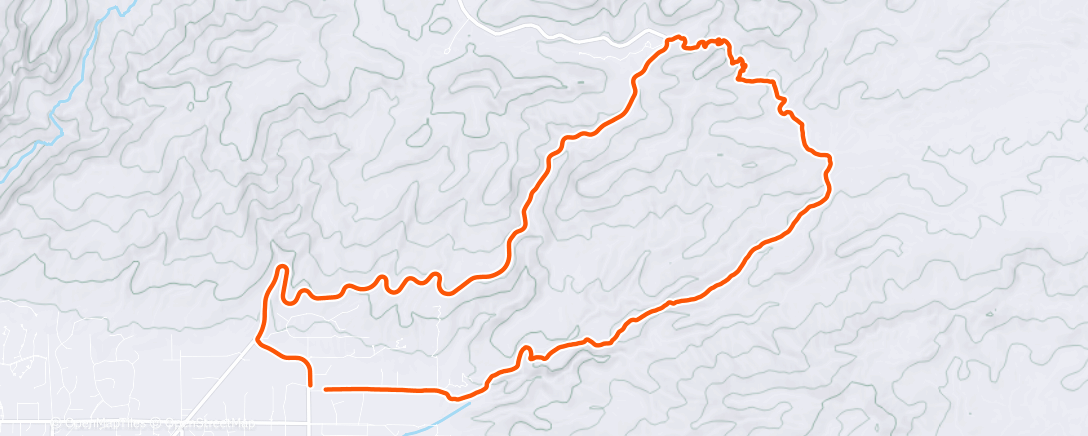 Map of the activity, Late start & slow & finish in the dark