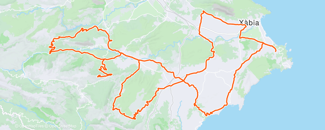 Map of the activity, Cyclisme