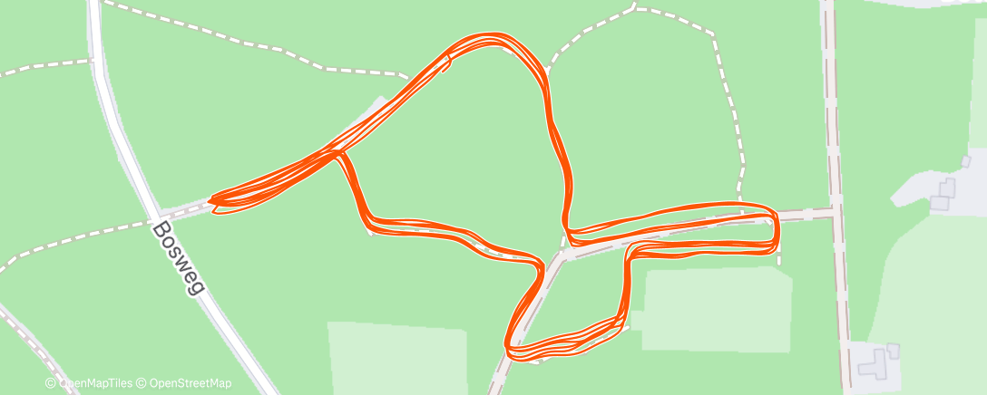 Map of the activity, Lunch Run