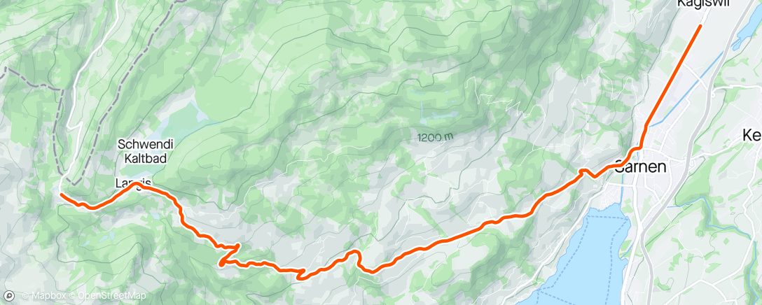 Map of the activity, FulGaz - Glaubenbergpass von Sarnen