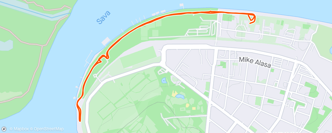 Map of the activity, Morning Walk 🦮