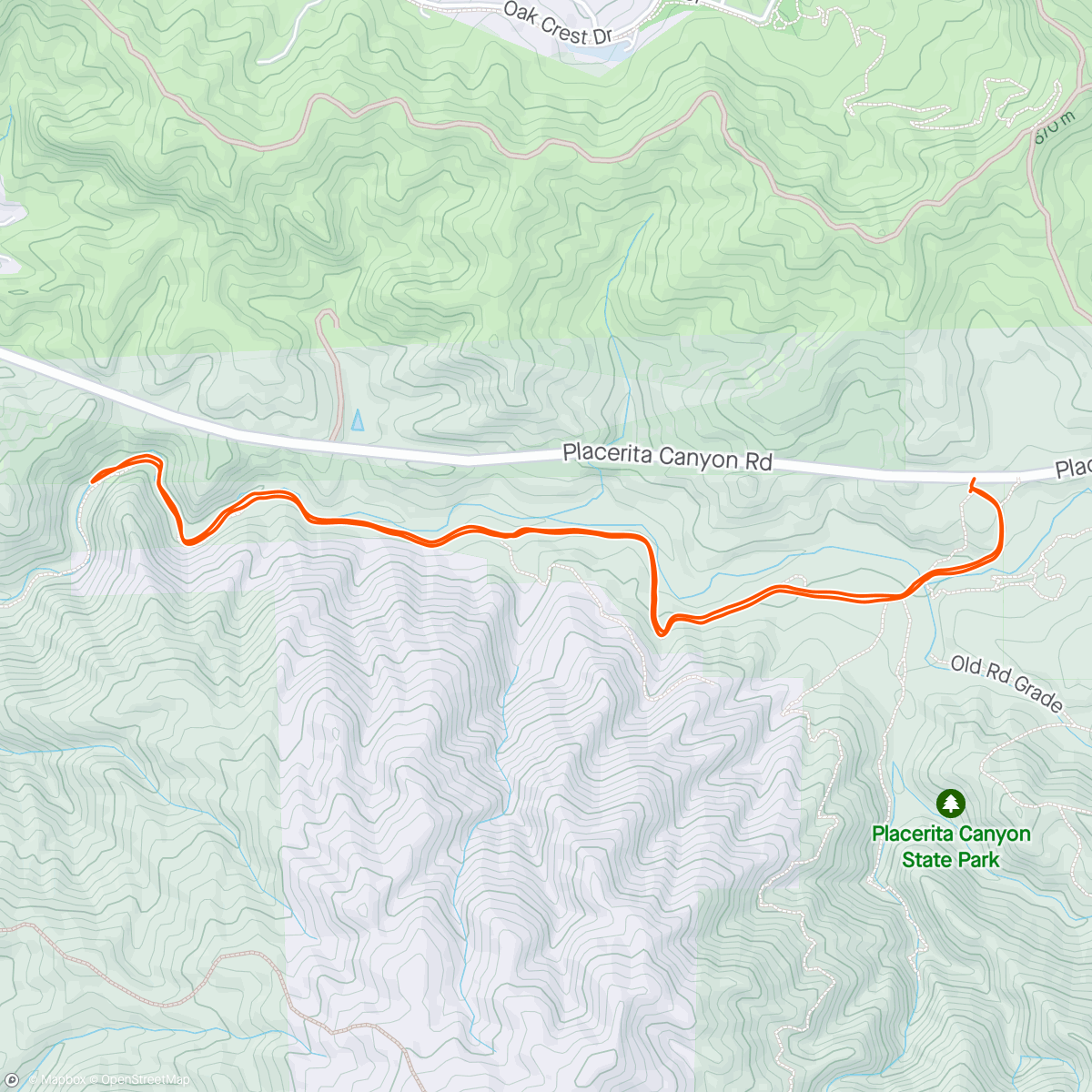 Map of the activity, Canyon Trail