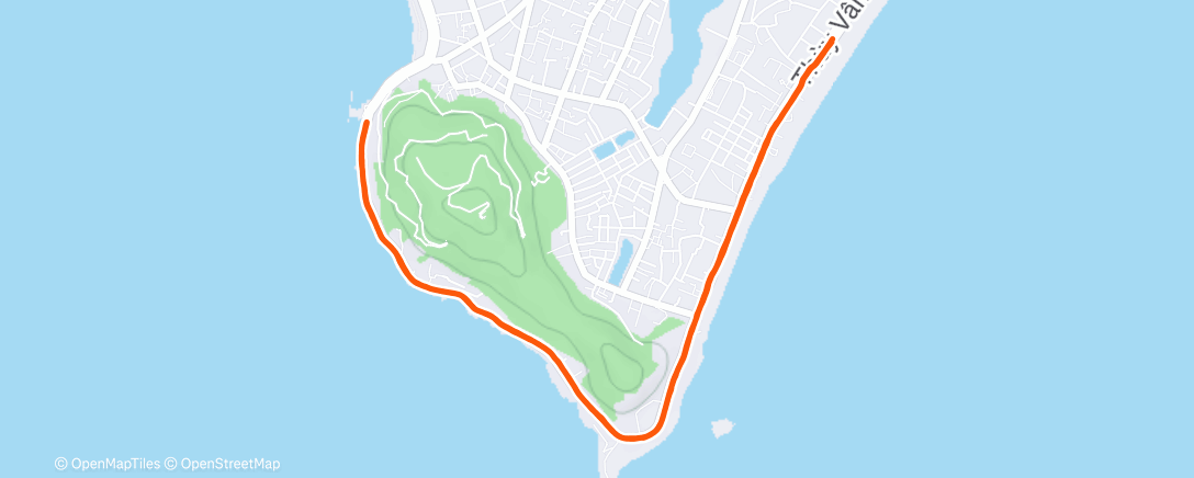 Map of the activity, Morning Run