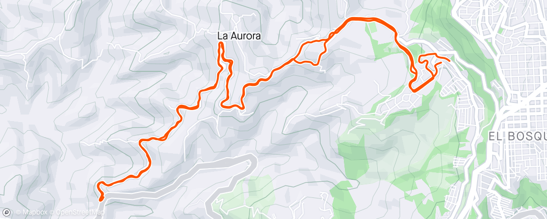 Map of the activity, San Peregrino La Aurora