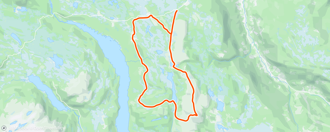 Map of the activity, Blæstern og Prestkjerringa med Ingerid