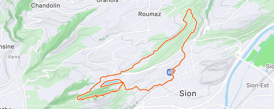 Map of the activity, Chasseuses - Bisse de Lentine