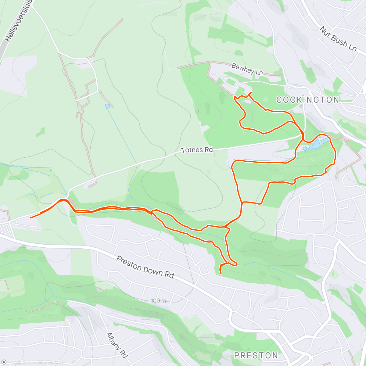 Kaart van de activiteit “Evening Trail Run”