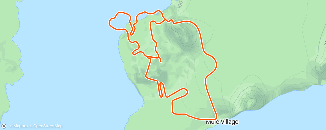 Map of the activity, Zwift - Group Run: