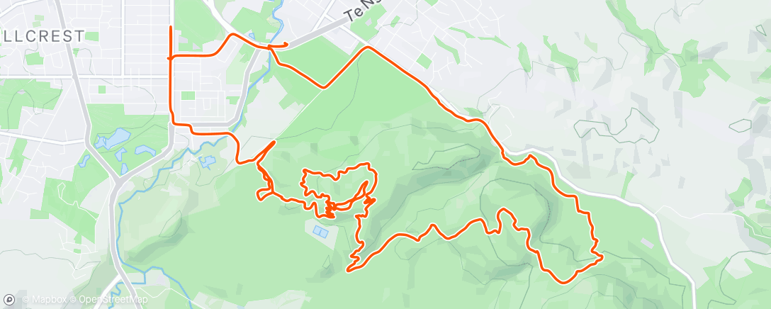 Map of the activity, Afternoon Mountain Bike Ride