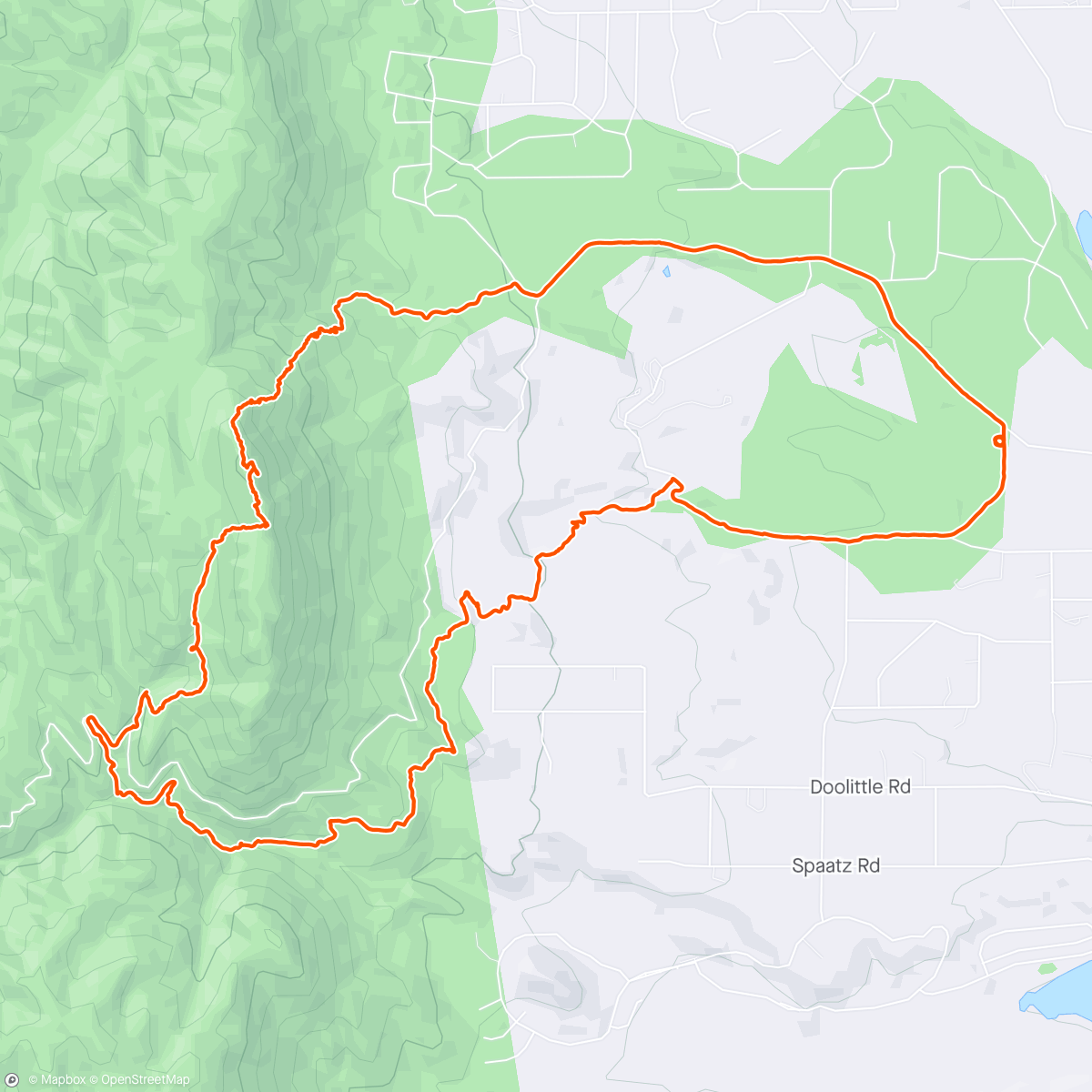 Map of the activity, Mount Herman Loop