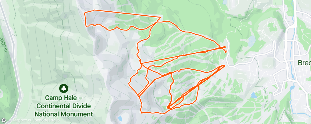 Mapa de la actividad, Afternoon Alpine Ski