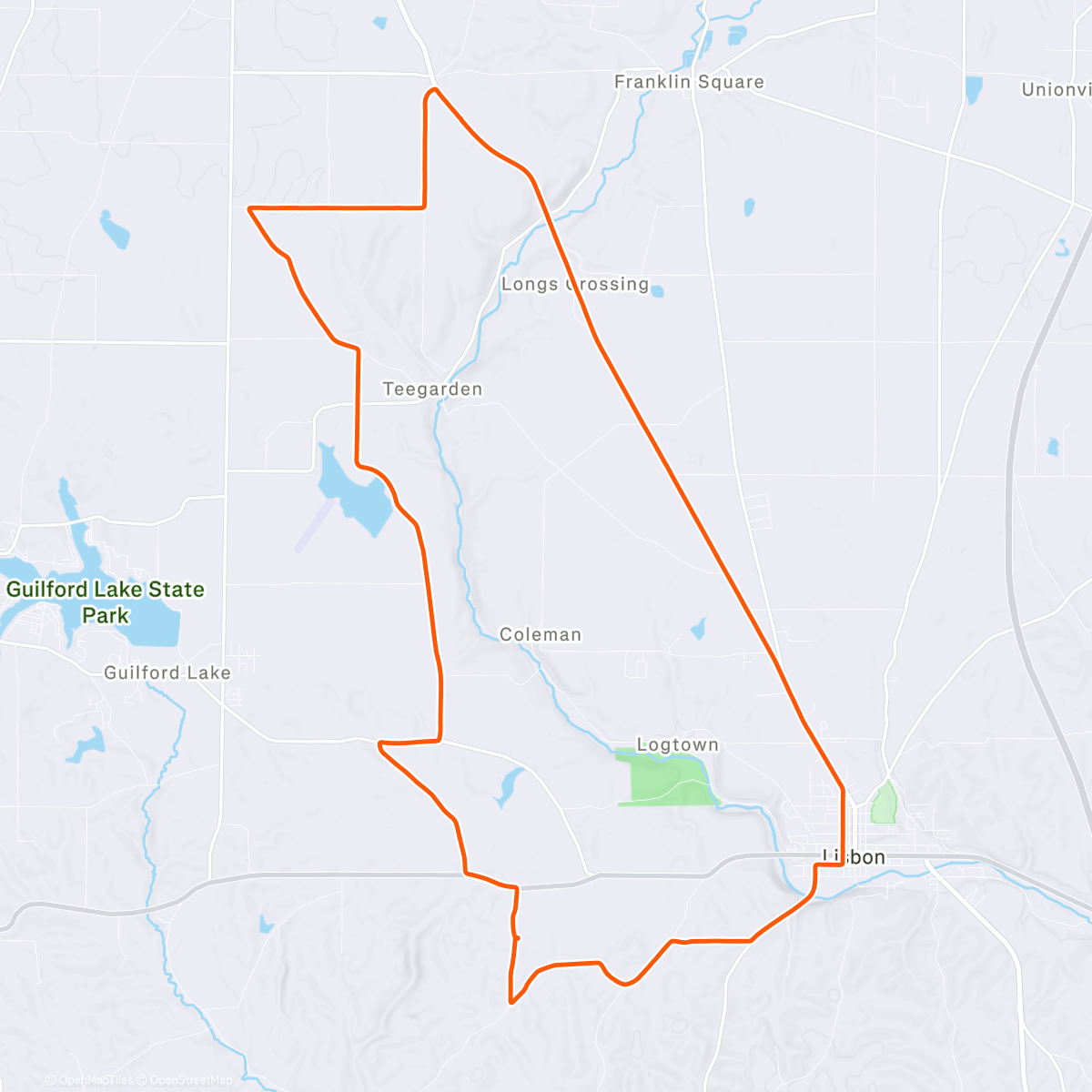 Map of the activity, 26er, triple and titanium 2hr base