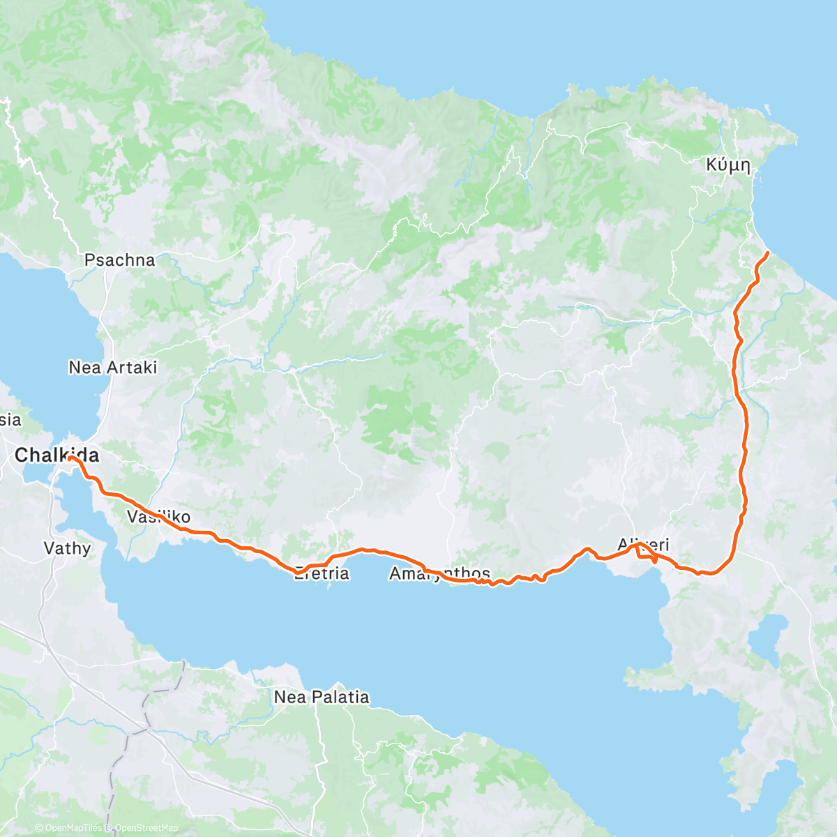 Карта физической активности (Morning Ride)