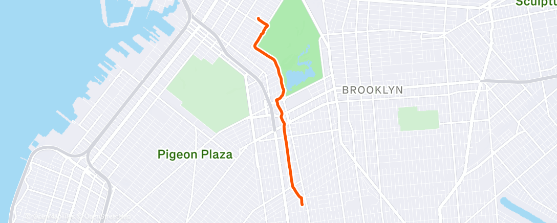 Map of the activity, Afternoon Walk